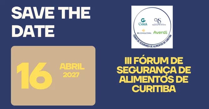 Imagem do III FÓRUM DE SEGURANÇA DE ALIMENTOS DE CURITIBA
