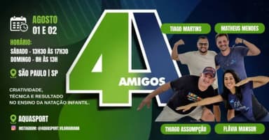 Imersão dos 4 Amigos da Natação Infantil - 100% Prático em São Paulo | SP em São Paulo