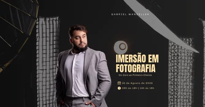 Imagem do Imersão em Fotografia Do Zero ao Primeiro Cliente - Turma 01