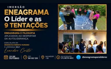 IMERSÃO ENEAGRAMA DAS PERSONALIDADES - O LÍDER E AS 9 TENTAÇÕES em Salvador