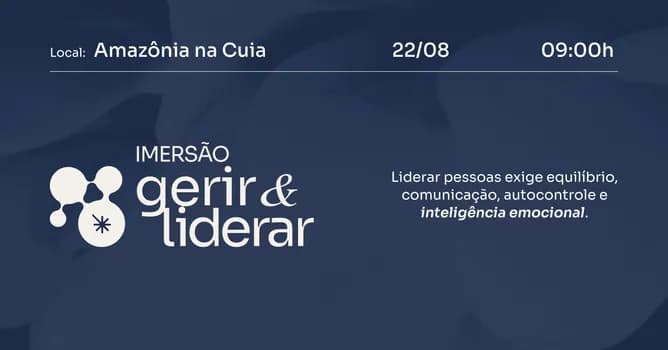 Imagem do Imersão Gerir e Liderar | Edição: Inteligência Emocional