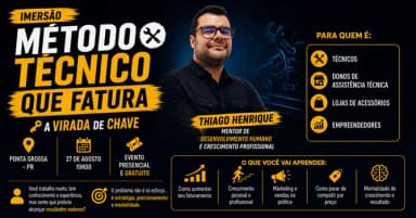 Imersão Método Técnico que Fatura A Virada de Chave | Evento Presencial Gratuito em Ponta Grossa em Ponta Grossa