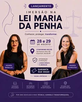 Imersão na Lei Maria da Penha com Amanda Barbalho e Amanda Florentino em Recife