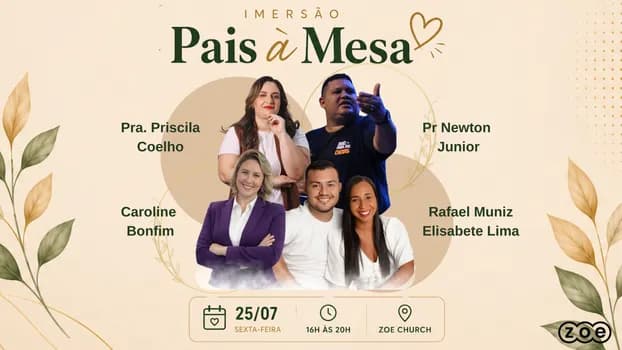 Imagem do IMERSÃO PAIS À MESA
