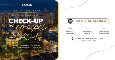 IMERSÃO PARA CASAIS - CHECK-UP DAS EMOÇÕES em Uberlândia