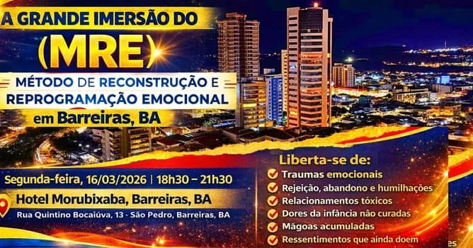 Imagem do Imersão Presencial Método Reconstrução Emocional (MRE) Ansiedade Autoconhecimento C. Emocional