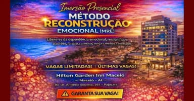 Imersão Presencial Método Reconstrução Emocional (MRE) Transformadora em Maceió