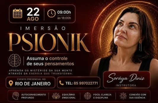 Imagem do Imersão PSIONIK desbloqueie sua vida através de seus pensamentos