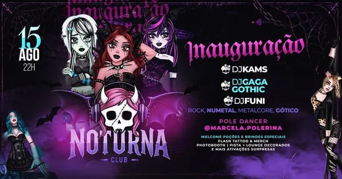 Imagem do INAUGURAÇÃO - NOTURNA CLUB | Seu novo refúgio alternativo das noites em Campinas @noturnaclub