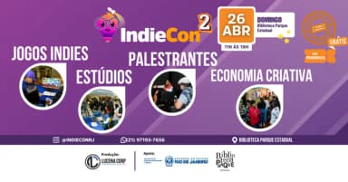 IndieCon 2- Convenção Carioca de jogos Independentes em Rio de Janeiro