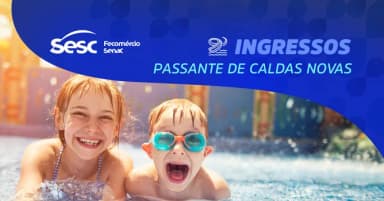 Ingresso Parque Aquático Sesc Caldas Novas - dia 29/07 em Caldas Novas