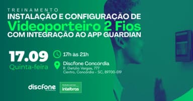 Instalação e Configuração de Videoporteiro 2 Fios com Integração ao App Guardian em Concórdia