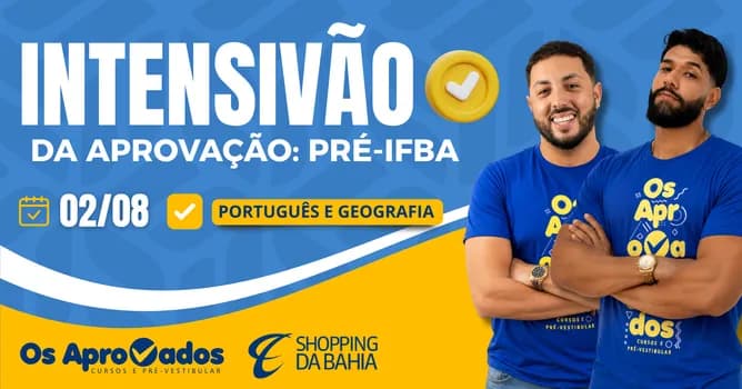 Imagem do Intensivão da Aprovação | PRÉ IFBA 2026