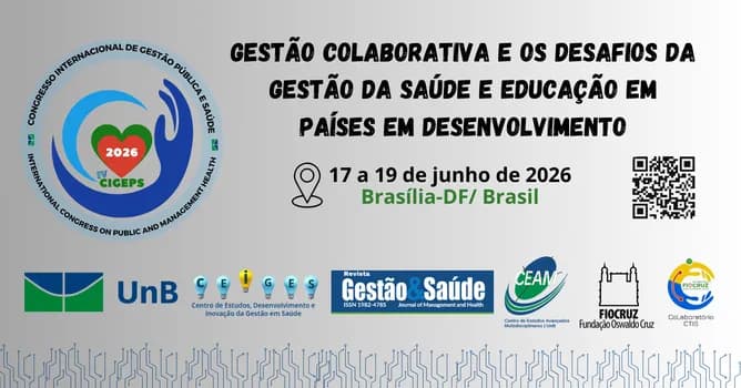 Imagem do IV CIGEPS 2026 - CONGRESSO INTERNACIONAL SOBRE GESTÃO PÚBLICA E SAÚDE