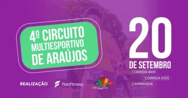 IV CIRCUITO MULTIESPORTIVO DE ARAÚJOS - MG em Araújos