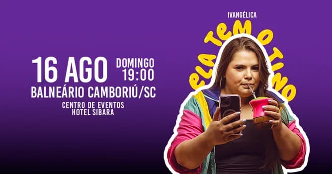 Imagem do IVANGÉLICA - ELA TEM O TINO em BALNEÁRIO CAMBORIÚ/SC