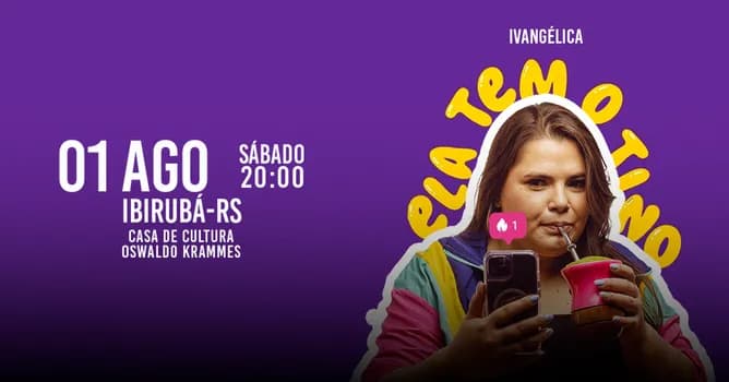 Imagem do IVANGÉLICA - ELA TEM O TINO em IBIRUBÁ