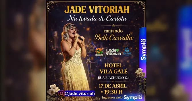 Imagem do JADE VITÓRIAH - NA LEVADA DE CARTOLA - CANTANDO BETH CARVALHO.