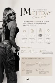 Imagem do JM FitDay Aura 2.0 Lançamento da Coleção