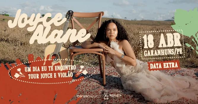 Imagem do Joyce Alane em Garanhuns / PE | Um Dia Eu Te encontro - Turnê Voz e Violão