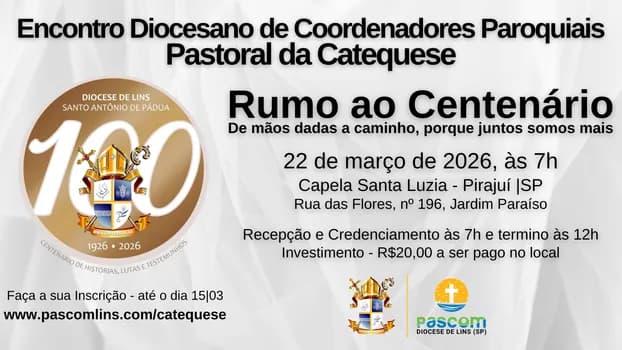 Imagem do Jubileu dos Catequistas - Região Pastoral de Pirajuí