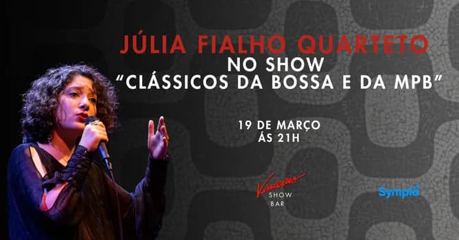 Imagem do Júlia Fialho Quarteto no show "Clássicos da Bossa e da MPB"