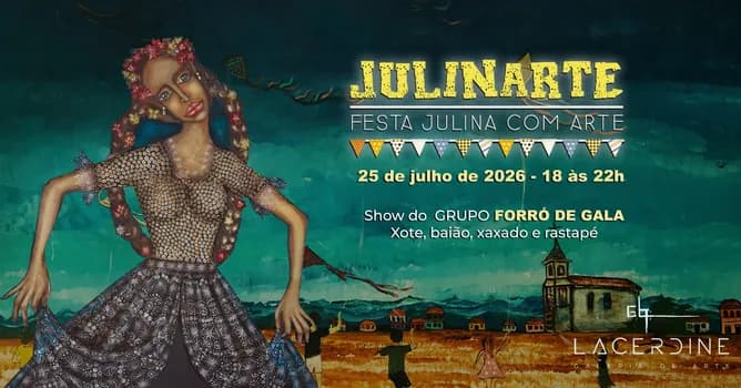 Imagem do JULINARTE: Festa julina com arte e Show de forró pé de serra
