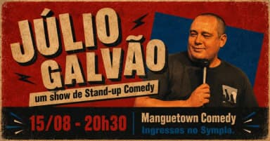 JÚLIO GALVÃO em um show de STAND-UP COMEDY em Recife