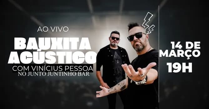 Imagem do Junto Juntinho Bar recebe ao vivo Bauxita Acústico e Vinícius Pessoa