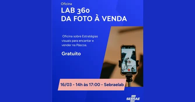 Imagem do LAB 360 | Da Foto à Venda - Oficina sobre Estratégias visuais para encantar e vender na Páscoa