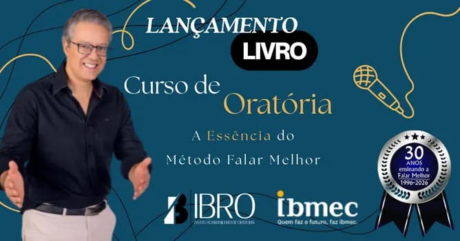 Imagem do Lançamento do Livro - Curso de Oratória - A Essência do Método Falar Melhor