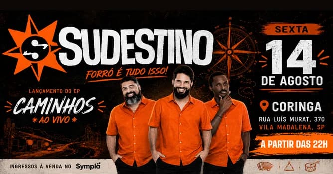 Imagem do LANÇAMENTO EP CAMINHOS - SUDESTINO 14/08