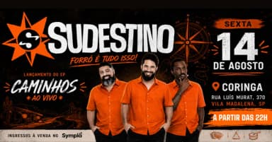 LANÇAMENTO EP CAMINHOS - SUDESTINO 14/08 em São Paulo