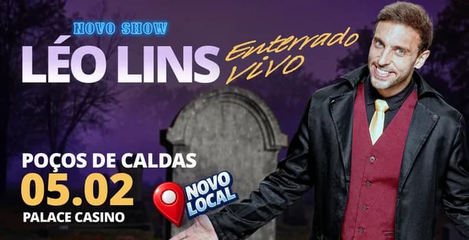 Imagem do LÉO LINS EM POÇOS DE CALDAS - ENTERRADO VIVO (NOVO SHOW)