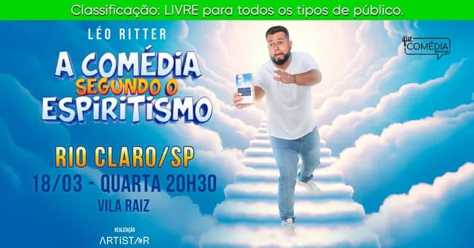Imagem do LÉO RITTER em RIO CLARO - A COMÉDIA SEGUNDO O ESPIRITISMO - Stand up Comedy