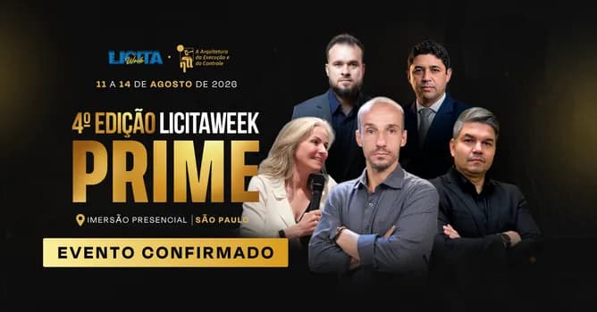Imagem do LicitaWeek Prime 2026 - A Arquitetura da Execução e do Controle