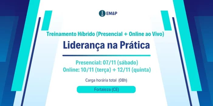 Imagem do Liderança na Prática | Treinamento Híbrido (Presencial + Online ao Vivo) (Fortaleza/CE)