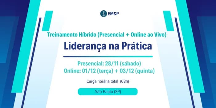 Imagem do Liderança na Prática | Treinamento Híbrido (Presencial + Online ao Vivo) (São Paulo/SP)