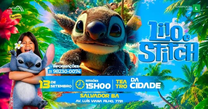 Imagem do LILO AO VIVO *SALVADOR UMA NOVA TEMPORADA* 13 DE SETEMBRO