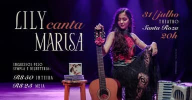Lily canta Marisa em João Pessoa