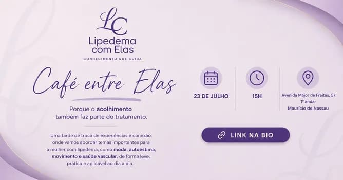 Imagem do Lipedema com Elas: Café entre Elas