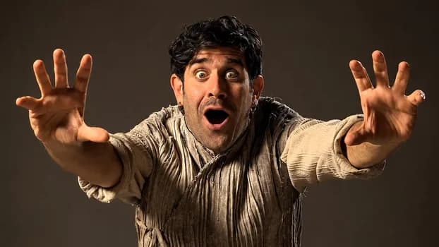 Imagem do 'Lu Santo Jullàre Françesco' de Dario Fo e Franca Rame, com Matthias Martelli