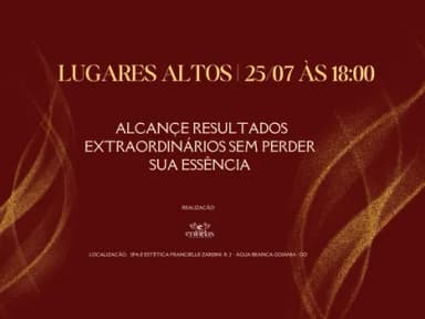 LUGARES ALTOS: UM EVENTO ENTRE ELAS em Goiânia