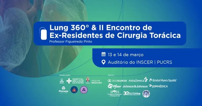 Imagem do Lung 360° e II Encontro de Ex-Residentes de Cirurgia Torácica HSL PUCRS