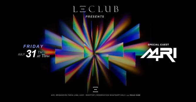 Imagem do M4RI CARRILHO @ LE CLUB