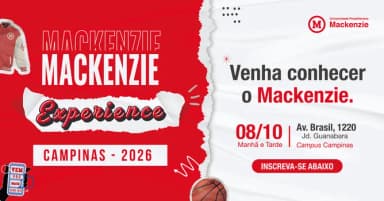 Mackenzie Experience 2026 - Campus Campinas em Campinas