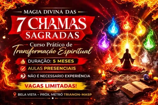Imagem do Magia Divina das 7 Chamas Sagradas Curso Presencial - 5 Meses