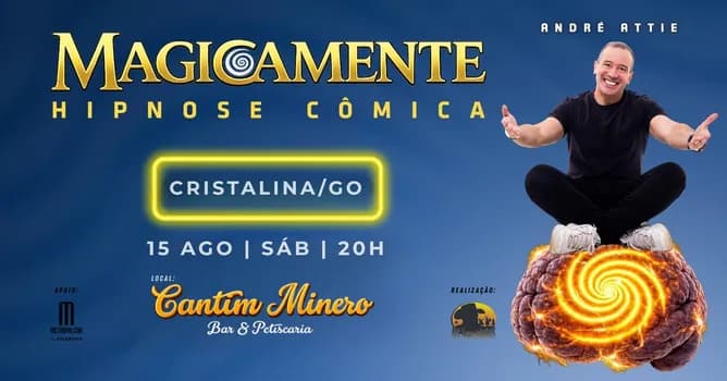 Imagem do MAGICAMENTE EM CRISTALINA GO | HIPNOSE CÔMICA