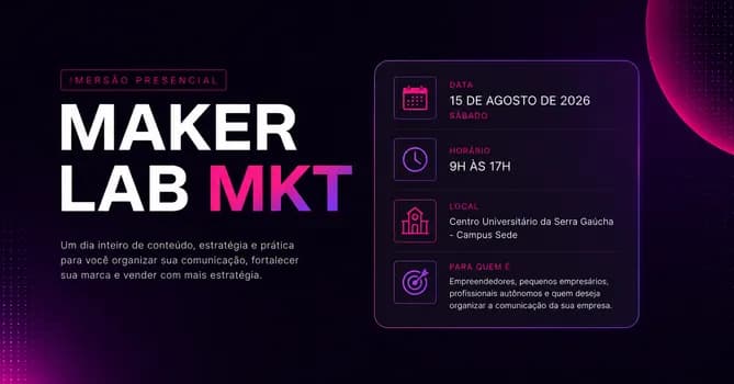 Imagem do MAKER LAB MKT | Imersão prática de marketing para negócios