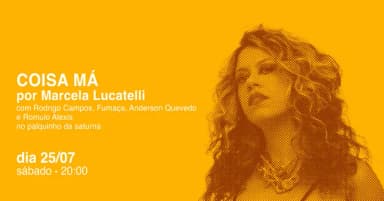 Marcela Lucatelli no palquinho da saturna. em São Paulo